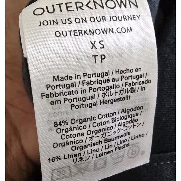 Outerknown STATION Long Sleeve Utility Jumpsuit in Pitch Black Size XS NWT - Picture 9 of 10